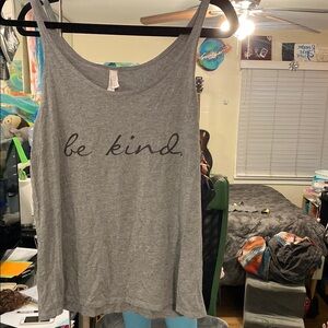 Bella Canvas Gray Tank Top - Be Kind